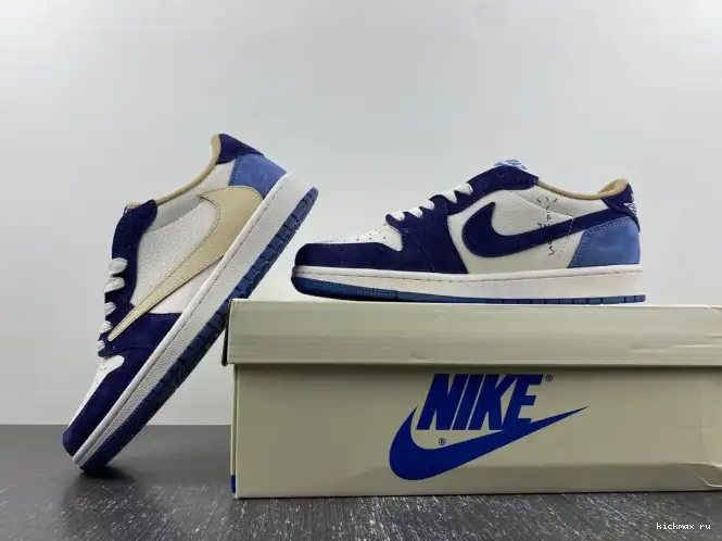 Rep MAX SCOTT X JORDAN 1 CUSTOM AIR TRAVIS DM7866-808 0605